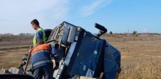 На трассе Одесса-Рени перевернулся рейсовый автобус: есть пострадавшие